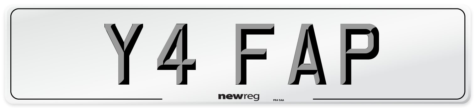 Y4 FAP Number Plate from New Reg